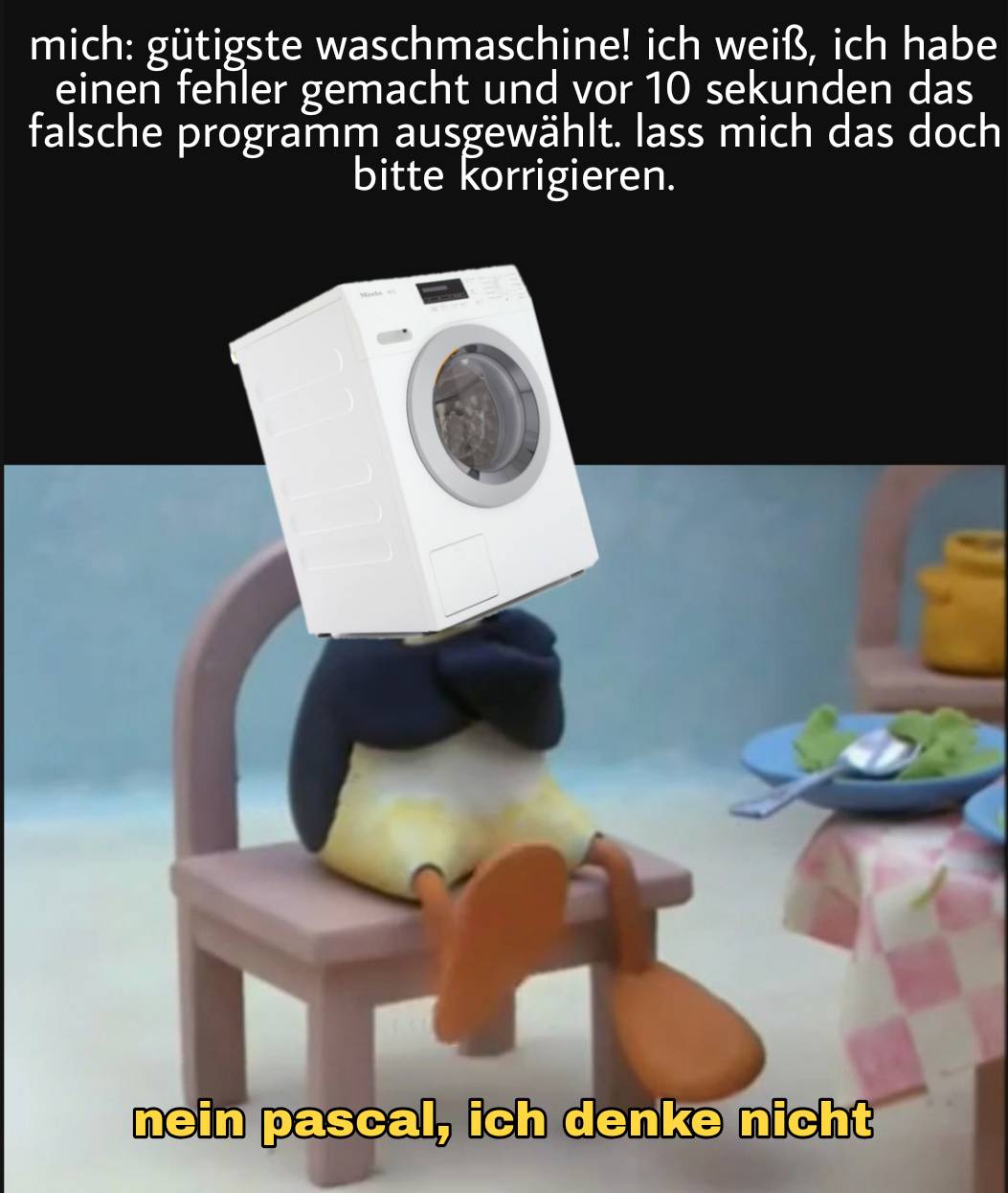 Waschmaschine, bei der sich das Programm nicht mehr ändern lässt